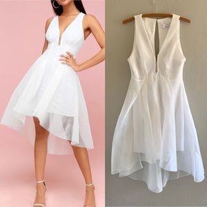Lulu’s Elliatt White Jewel Dress Size Medium NWT!